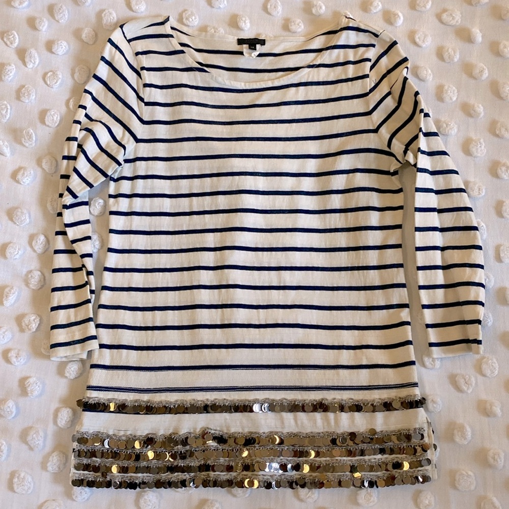 J.CREW striped fun tunic